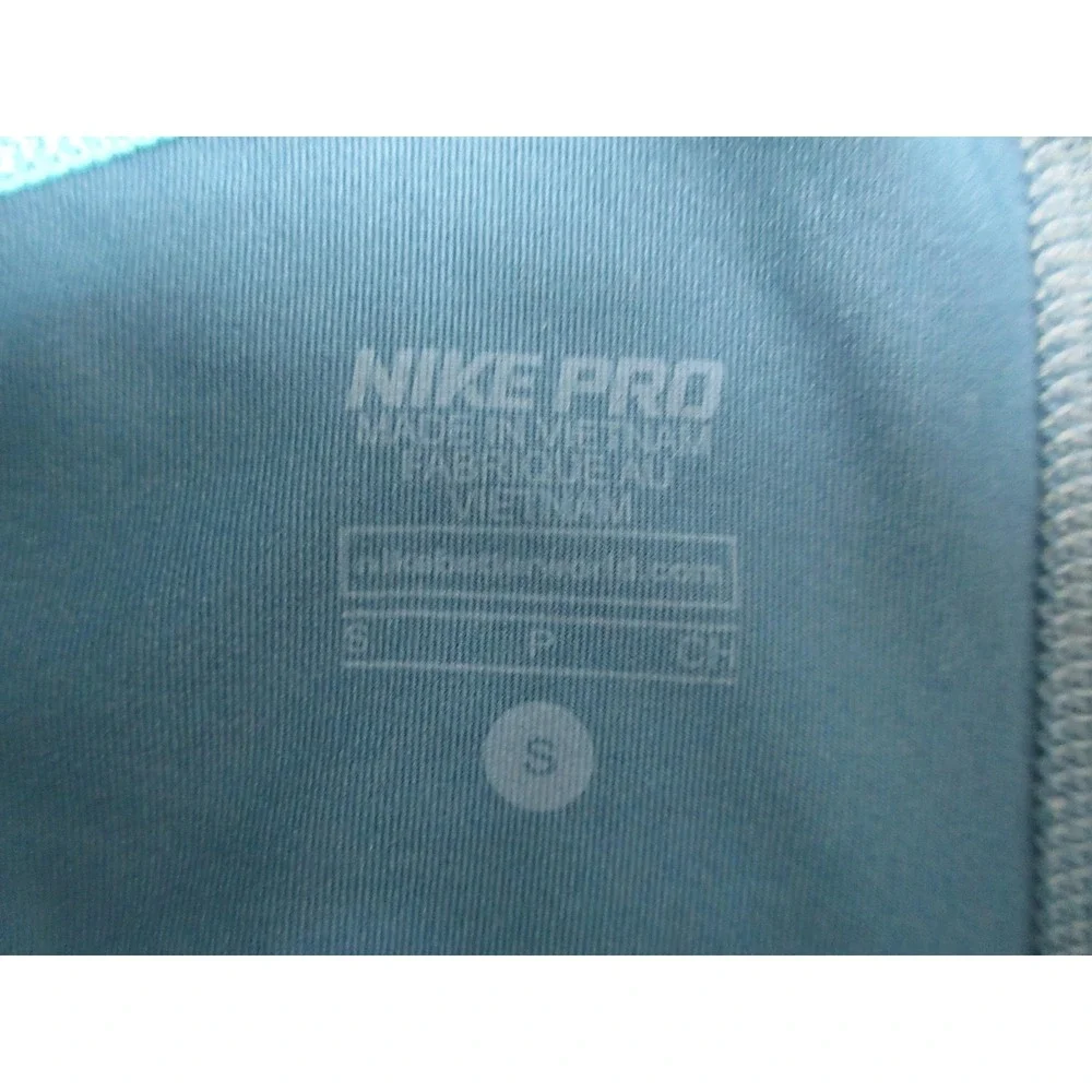 Nike Pro Dri-FIT Compression Capri Leggings Womens S Blue Volt 589366-389